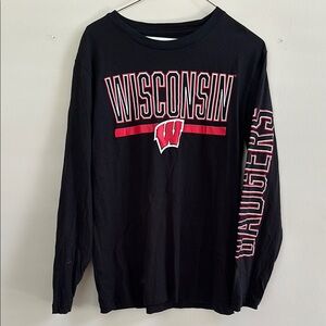 Wisconsin Badgers Black Long Sleeve Shirt